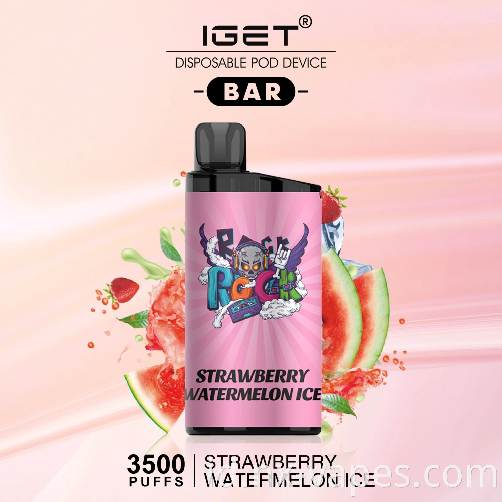 OEM IGET BAR 3500 Puffs Terbaik Produsen Vape Iget